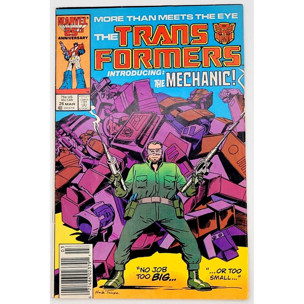 TRANSFORMERS #26 (1987) / FN+ / OPTIMUS PRIME FUNERAL MARVEL COMICS